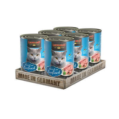 Leonardo gato Quality Selection pescado lata 400 grs pack 6 unidades alimento húmedo