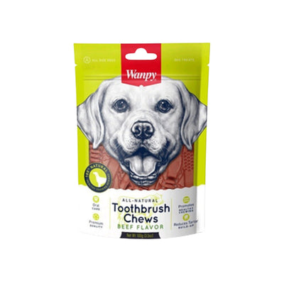 Wanpy Dog Jerky Toothbrush vacuno 100 g snack dental perros empaque