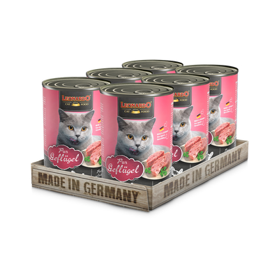 Leonardo gato Quality Selection ave lata 400 grs pack 6 unidades alimento húmedo