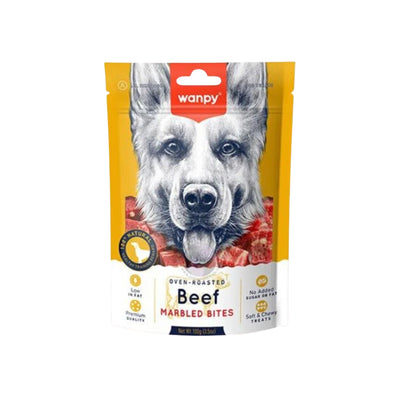 Wanpy Jerky Marbled Beef vacuno marmoleado 100 g snack perros empaque