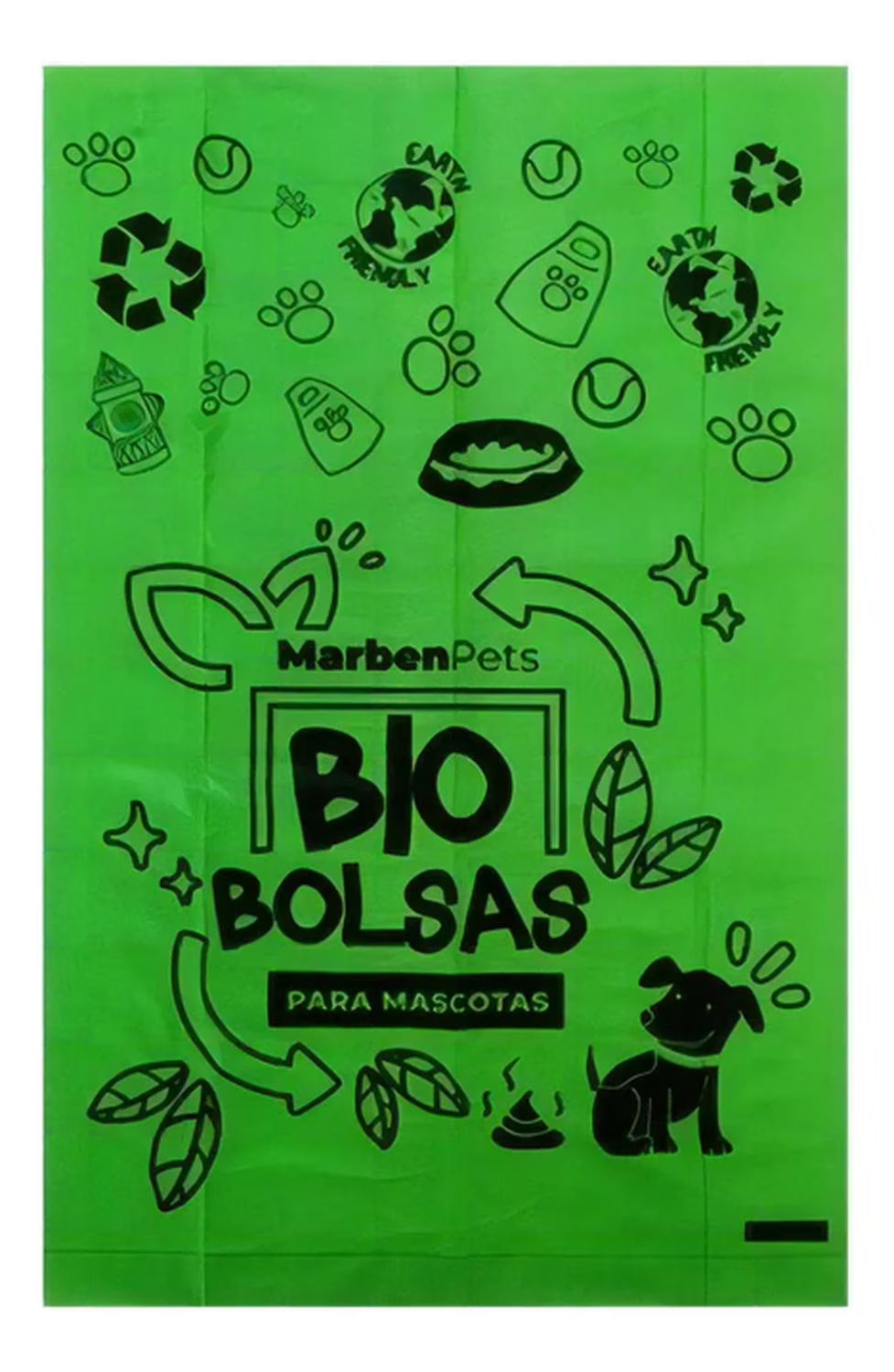 Marbenpets Bio Bolsas 100% Compostables con Dispensador