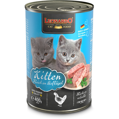 Leonardo Quality Selection alimento húmedo kitten ave lata 400 g