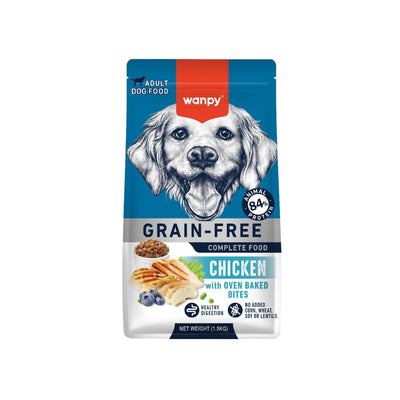 Wanpy Perro Adulto Sin Granos Pollo tabla de información nutricional