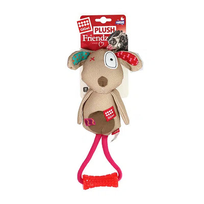 Gigwi Plush Friendz perro con Johnny Stick tamaño M juguete de peluche