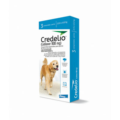 Credelio antiparasitario perros 22 a 45 kg 3 comprimidos empaque