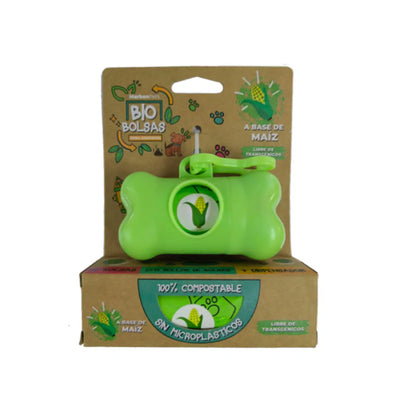 Marbenpets Bio Bolsas 100% compostables para perros con dispensador empaque