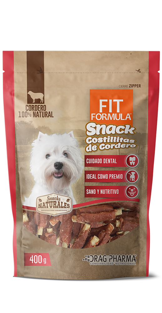 Fit Formula Snack Natural Costillitas de Cordero 400 Grs