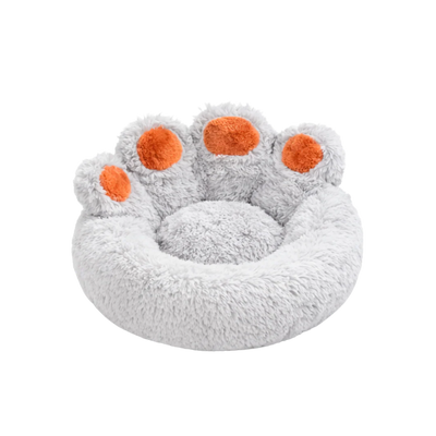 Wonder Dog cama donut patita base antideslizante para perros y gatos S 50 cm gris claro