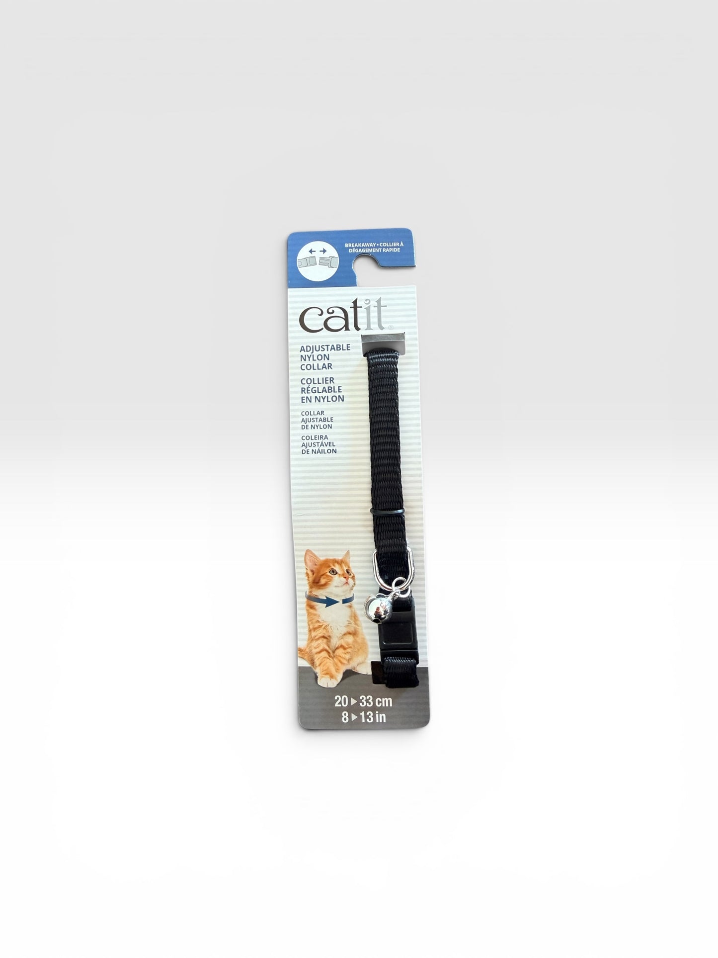 Catit Collar Gato Breakaway Ajustable 20 a 33 cms Negro