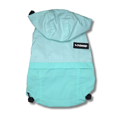 Pet Lounge cortaviento impermeable Hydrolite celeste perros y gatos vista frontal