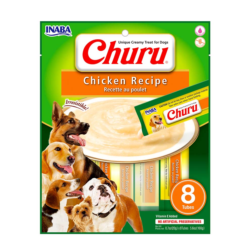 Churu Perro Pollo Sobre 8 Tubos x 20 Grs.