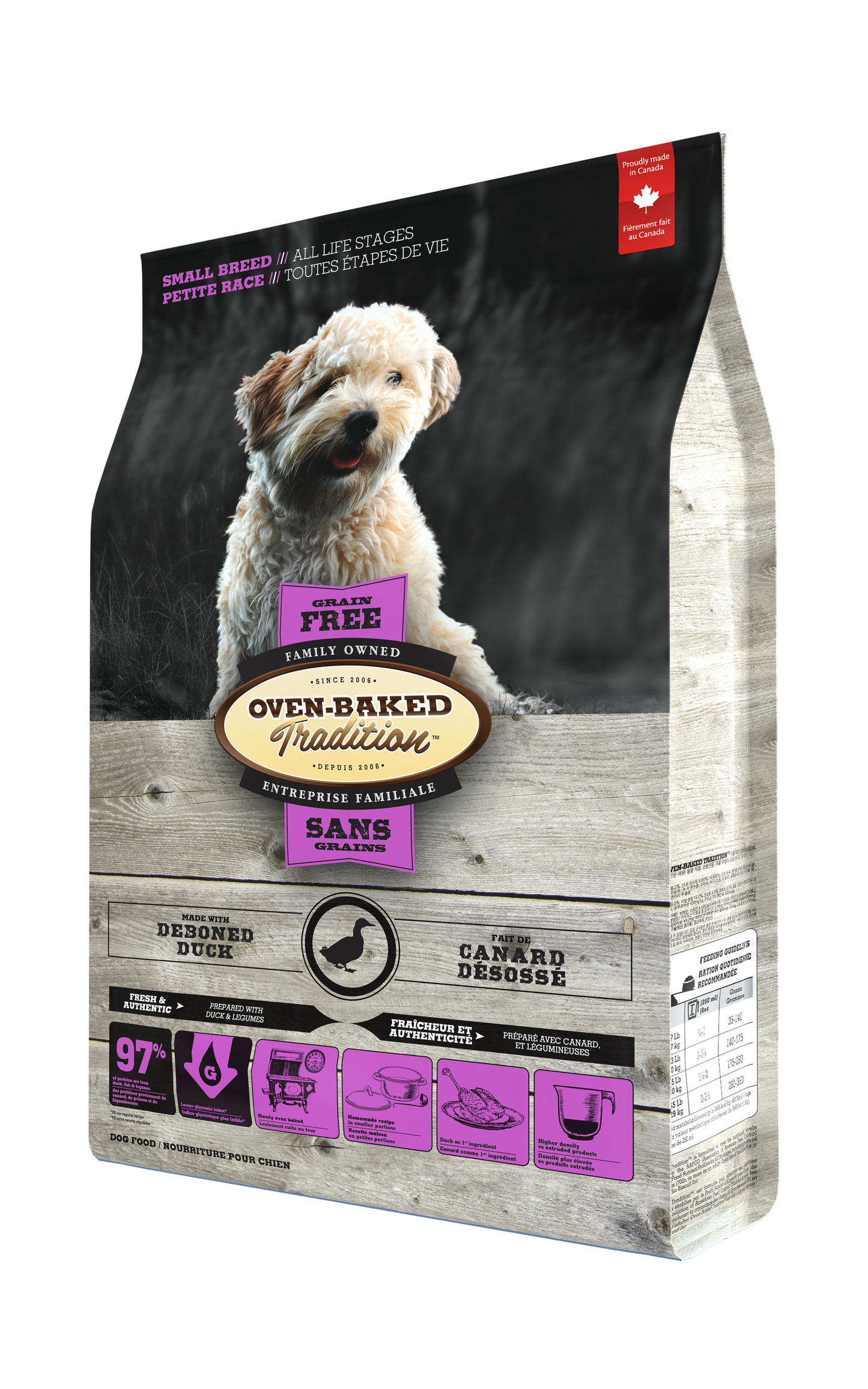 Oven Baked Tradition Perro Grain Free Razas Pequeñas Pato 4.54 Kg
