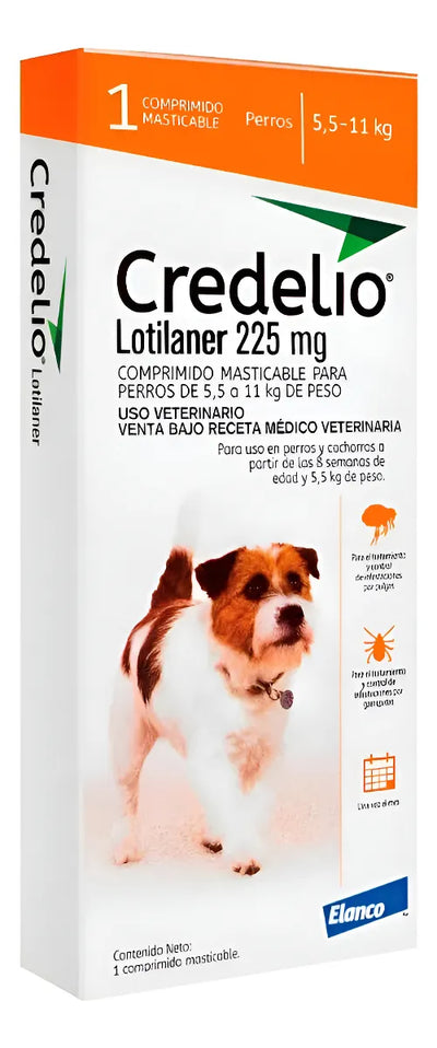 Credelio antiparasitario perros 5.5 a 11 kg 1 comprimido empaque