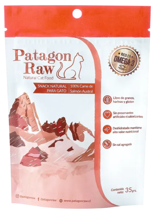 Patagon Raw Salmón Gatos 35 Grs