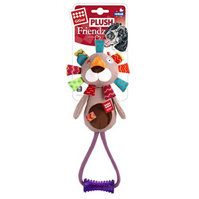 Gigwi Plush Friendz león con Johnny Stick tamaño M juguete de peluche perro