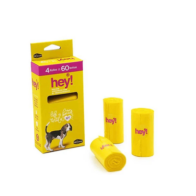 Hey pack 60 bolsas sanitarias para mascotas empaque