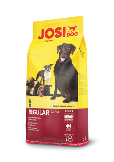 Josera JosiDog Regular alimento seco para perros 18 Kg empaque