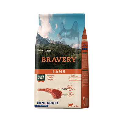 Bravery Cordero Perro Mini Adulto Razas Pequeñas 7 Kg