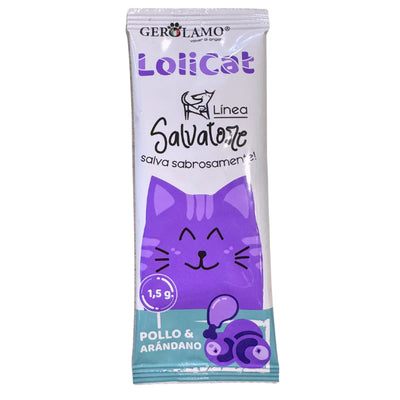 Gerolamo Salvatore Lolicat pollo y arándanos pack 15 unidades snack para gato