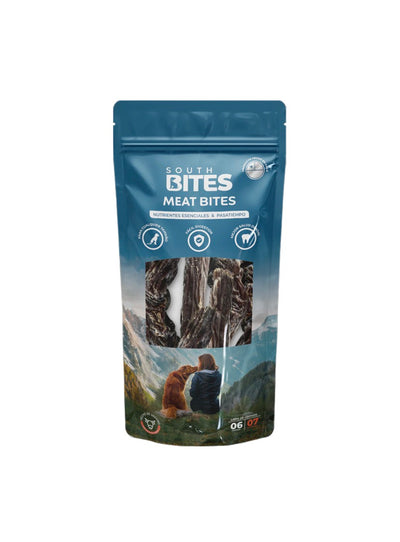South Bites snack perro Meat Bites 6 unidades 7 cm empaque vista frontal
