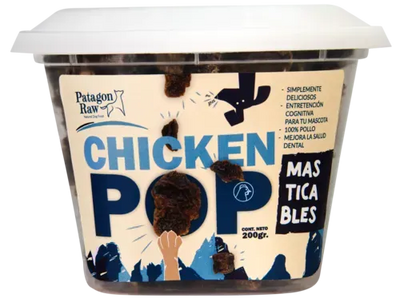 Patagon Raw chicken pop perro 160 grs empaque vista frontal