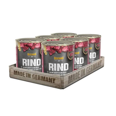 Belcando RIND ternera con patatas y guisantes lata 400 grs pack 6 unidades alimento húmedo perro