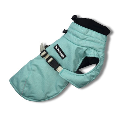 Pet Lounge parka Dry and Comfy celeste menta perros y gatos vista frontal