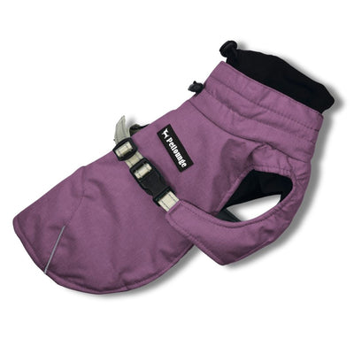 Pet Lounge parka Dry and Comfy morada perros y gatos vista frontal