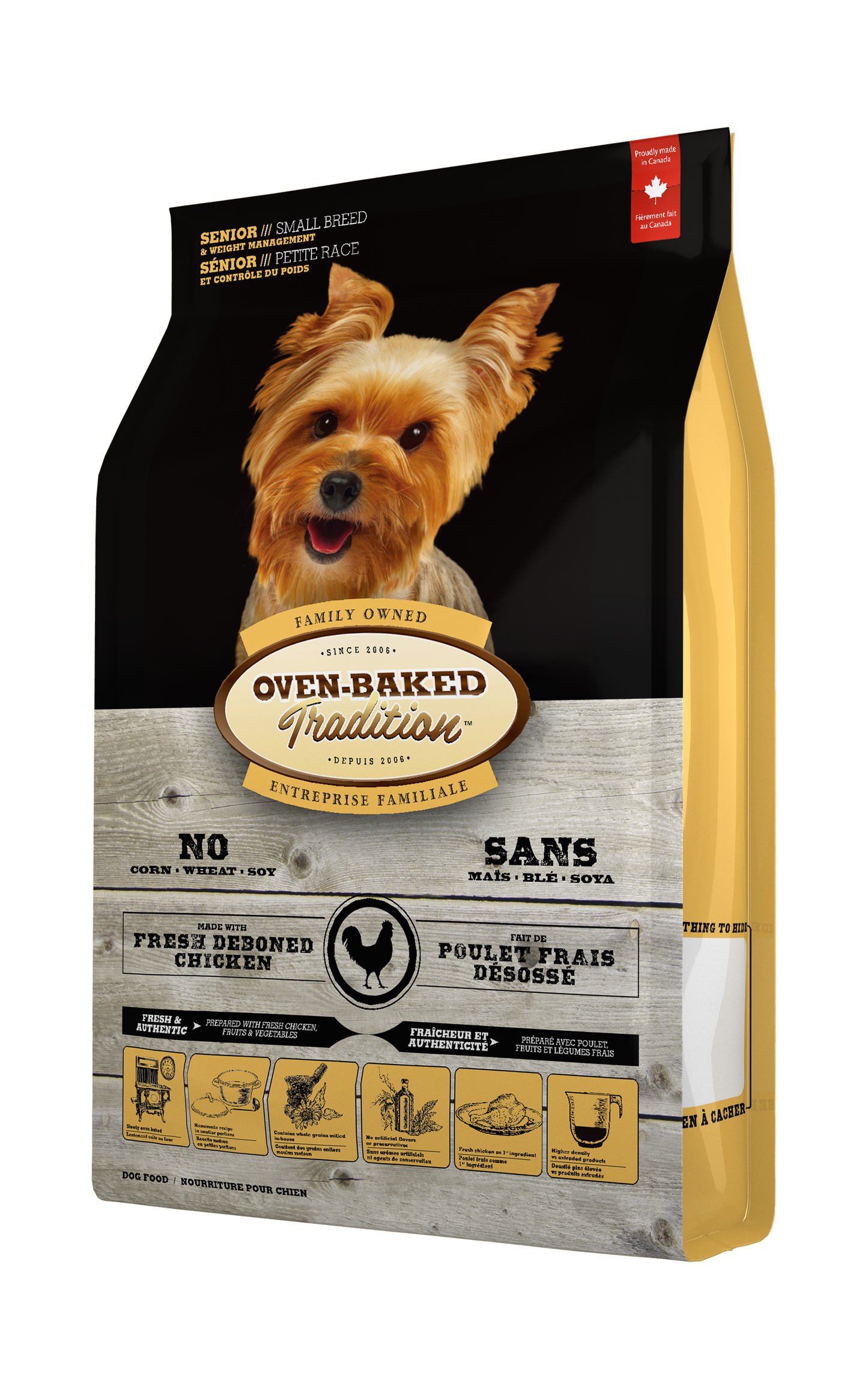 Oven Baked Tradition Perro Senior y Control de Peso Razas Pequeñas Pollo 2.27 Kg