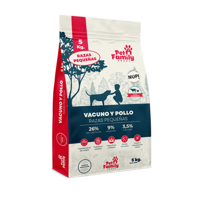 Pet Family razas pequeñas 5 Kg alimento seco para perro adulto empaque