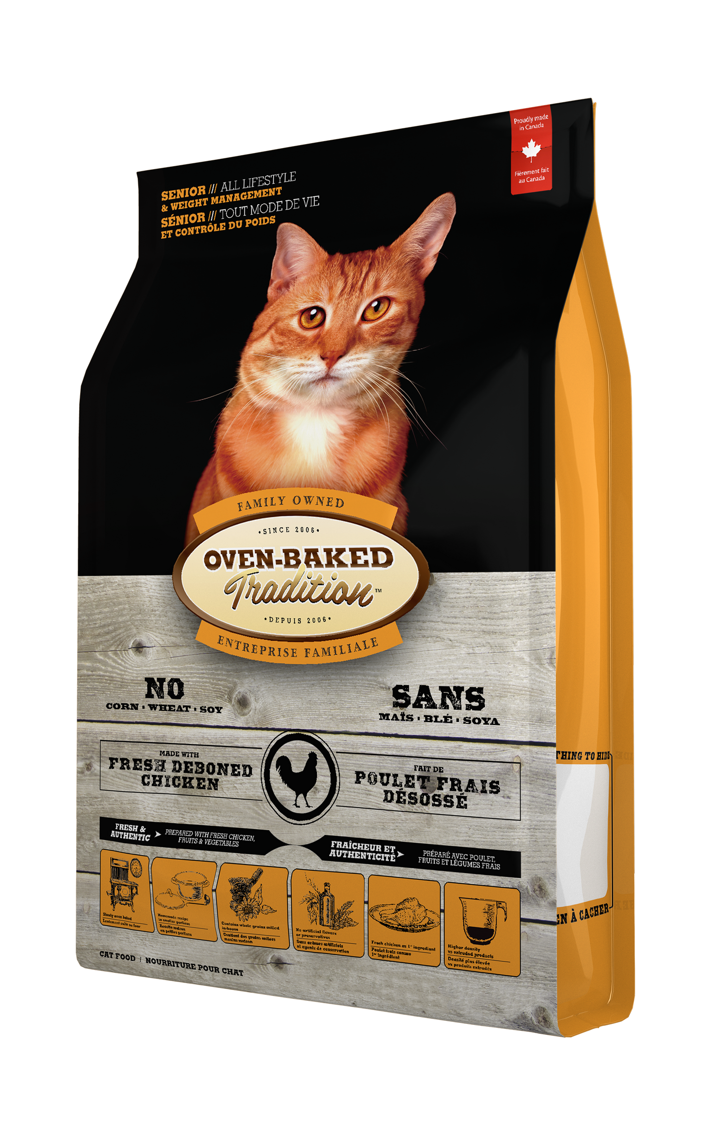Oven Baked Tradition Gato Senior y Control de Peso Pollo 2.27 Kg