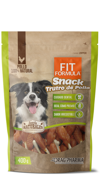 Fit Formula snack natural trutro de pollo deshidratado para perro empaque