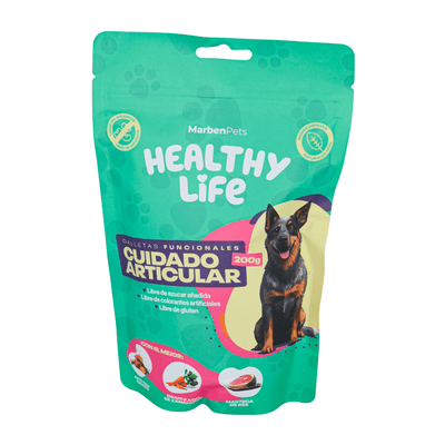 Marbenpets Healthy Life galletas cuidado articular para perros 200 g empaque