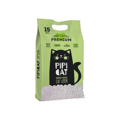 Pipicat lavanda arena bentonita natural 15 kg empaque vista frontal