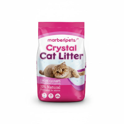 Crystal Cat Litter arena de sílice para gatos 1.5 Kg empaque