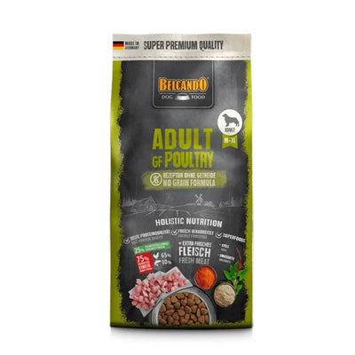 Belcando Adult GF Poultry libre de granos 12.5 kg alimento para perros vista frontal