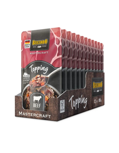 Belcando Mastercraft topping ternera pouch 100 grs display 12 unidades alimento húmedo perro