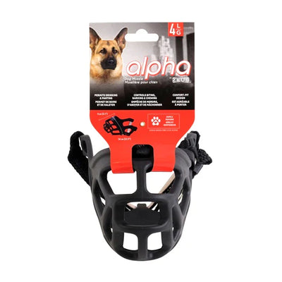 Zeus bozal Alpha perros talla 4L vista frontal