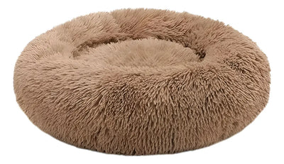 Wonder Dog cama antiestrés dona plush para perros y gatos L 70 cm beige