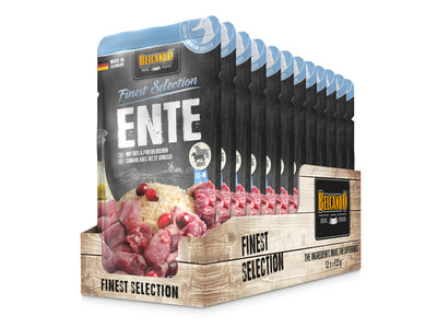 Belcando Finest Selection pato con arroz y arándano display 12 unidades alimento húmedo perro