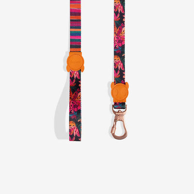 Zee Dog correa Selva estampado tropical para perro vista general