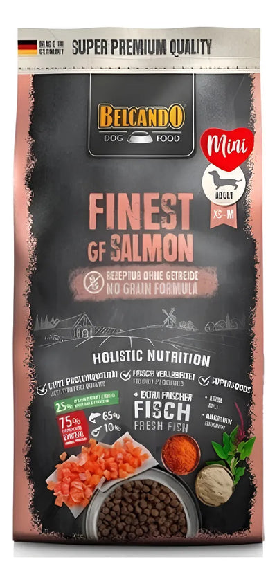 Belcando Finest GF Salmón libre de granos 12.5 Kg alimento perros vista frontal