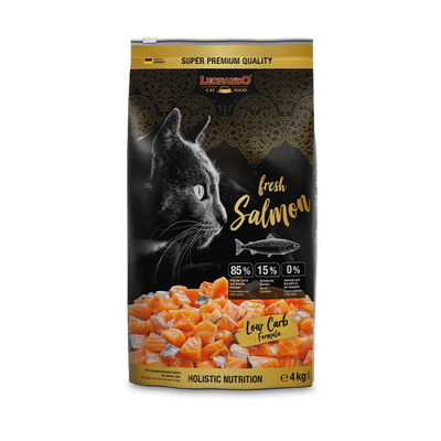 Leonardo Fresh Salmón 4 kg alimento seco para gato vista frontal
