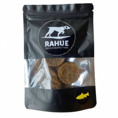 Rahue Jerky salmón 80 g snack deshidratado para perros empaque
