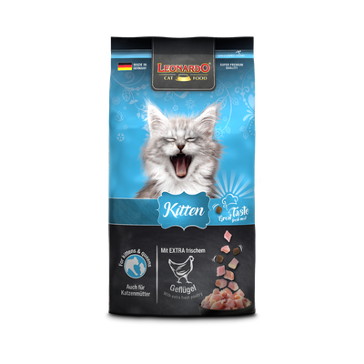 Leonardo Kitten alimento seco para gatitos 1.8 Kg empaque frontal