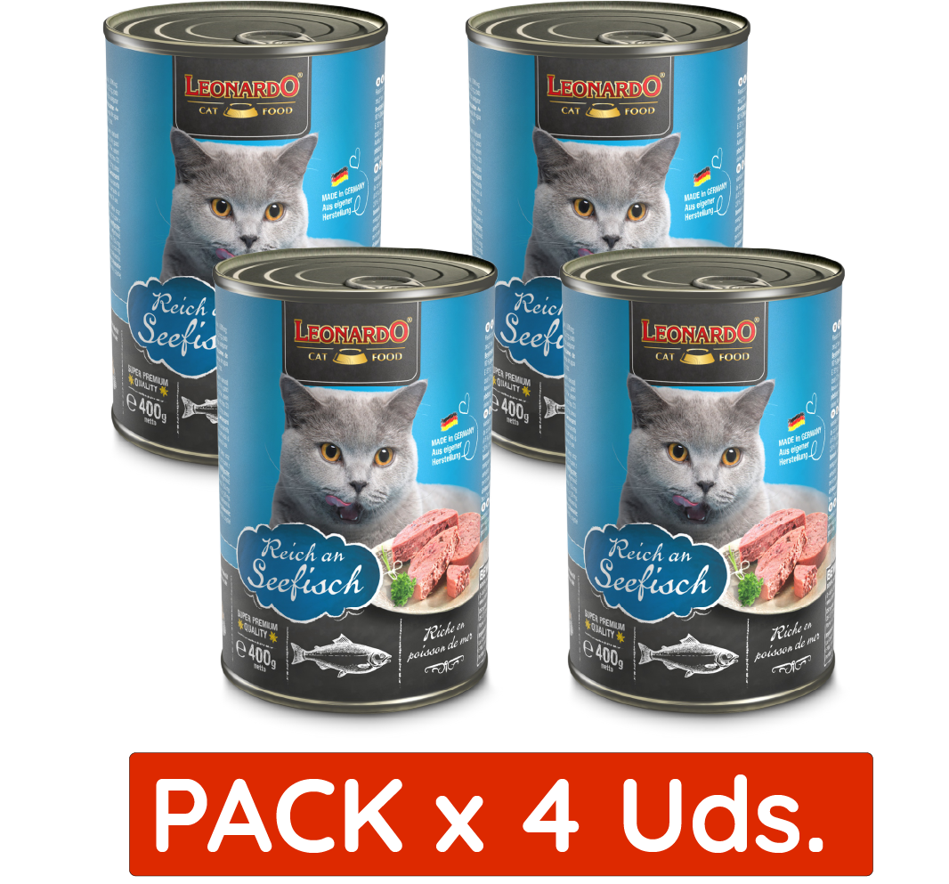 Leonardo Quality Selection Pescado 400 Grs. x 4 Uds.