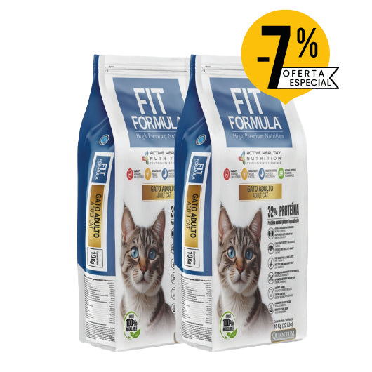 Pack Descuento Fit Formula Gato 20 Kg (2 Sacos de 10 Kg)