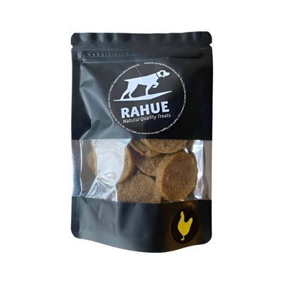 Rahue Jerky pollo 80 g snack deshidratado para perros empaque
