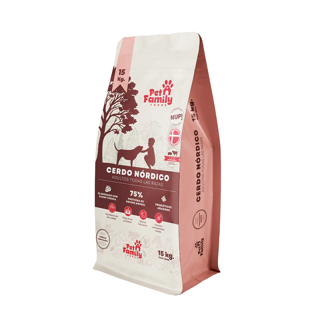 Pet Family Perro Adulto Cerdo Nórdico 15 Kg