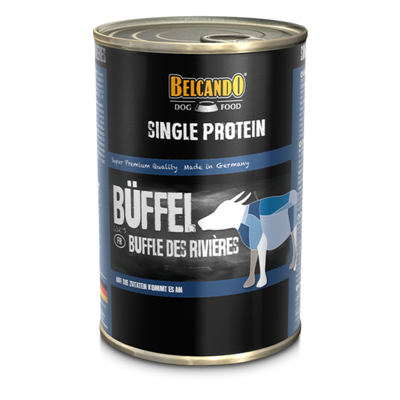 Belcando Single Protein búfalo lata 400 grs alimento húmedo monoproteico perro
